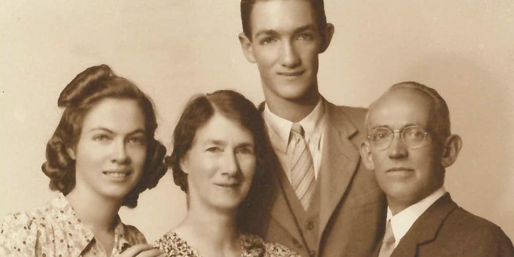 Roy Brooks, second right, pictured with his parents, Edgar and Dorothea, and his sister, Gwendoline Frances Brooks Biaggi. (Photos courtesy of Richard Brooks)