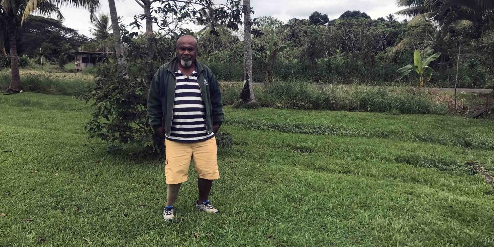 Senitiki Roqara, 55, is planning to plant a second church in a neighboring village in Fiji. (Andrew McChesney / Adventist Mission)