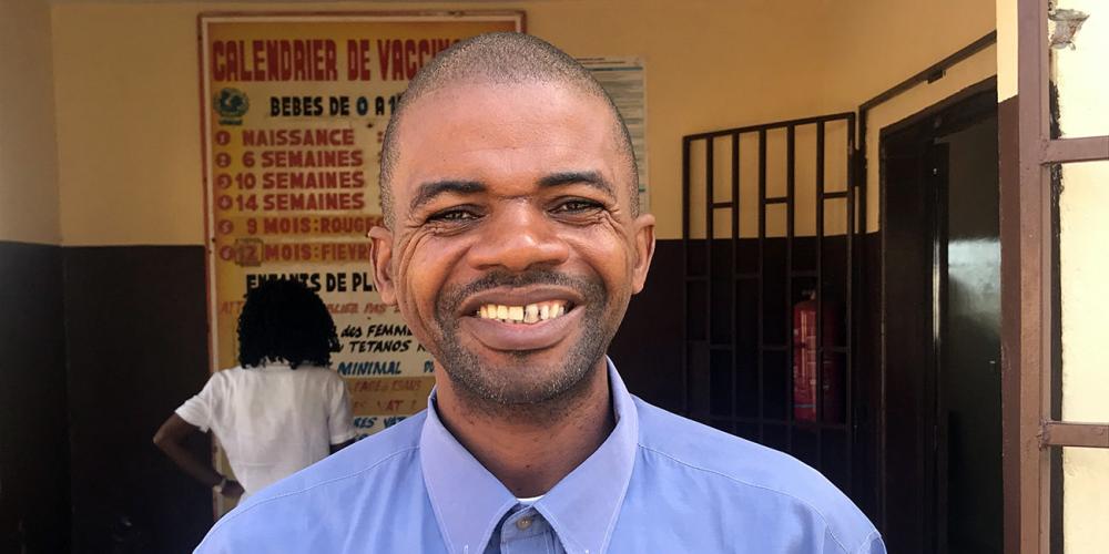Christophe Minsta Mi-Owono, pictured near an Adventist clinic in Libreville, Gabon, says, “I don’t care if I am rich or poor. I will serve God and never gamble again.” (Andrew McChesney / Adventist Mission)