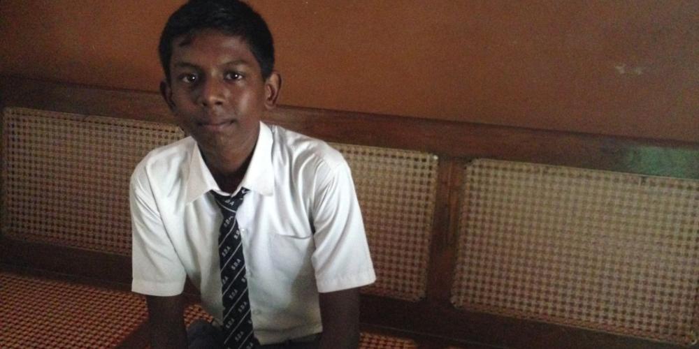 “I just pray to God that my mother and father can live together happily,” says Sundar Sivasubramanian, 16. (Andrew McChesney / Adventist Mission) 