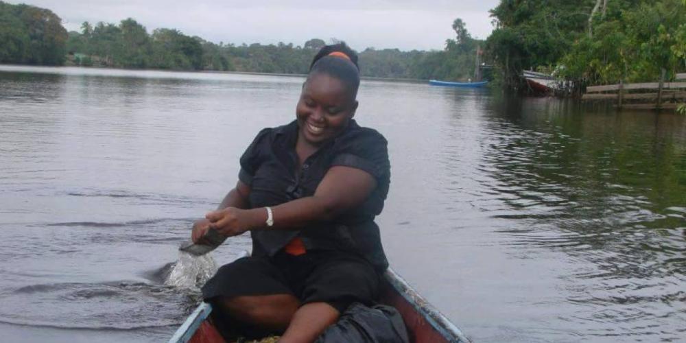 Starlene Peters participating in her first mission trip to Guyana in 2009. (Courtesy of Starlene Peters)