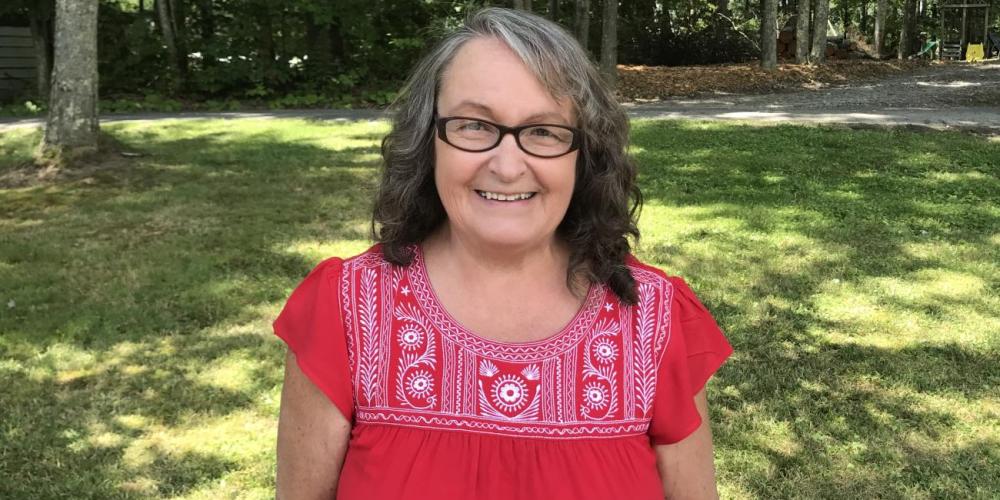 Delsie Knicely, a spry 63-year-old with a ready smile, works as an evangelist, preaches at various churches, and has checked thousands of Bible correspondence studies by mail. (Andrew McChesney / Adventist Mission)