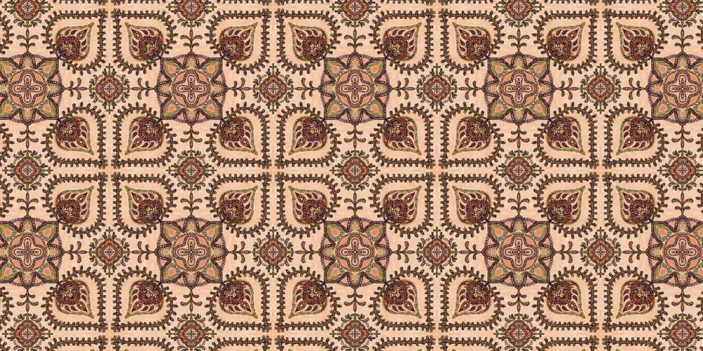 A medieval flower pattern on a Middle Eastern fabric. (Pixabay)